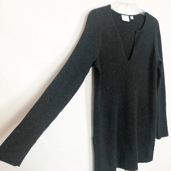 Anthropologie ett:wa Amrita Ribbed Tunic V-Neck Pullover Sweater Size Small - Picture 6 of 12